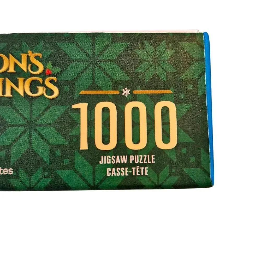 Master Pieces Season's Greetings Holiday Tree Farm 1000 pc Jigsaw Puzzle NEW